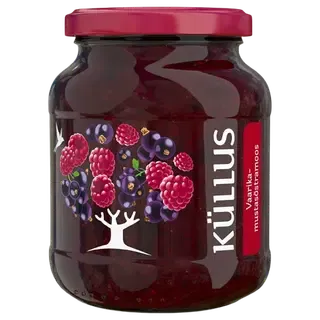 Küllus vaarika-mustasõstramoos 400 g
