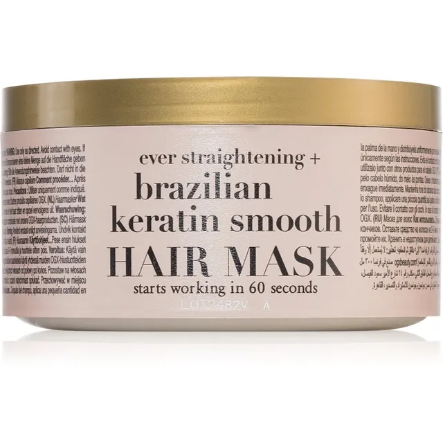 OGX Brazilian Keratin Smooth Silendav mask keratiiniga 300 ml