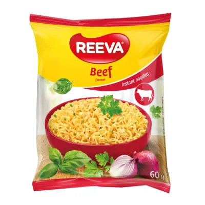 Kiirnuudlid veiselihamaitselised, REEVA, 60 g