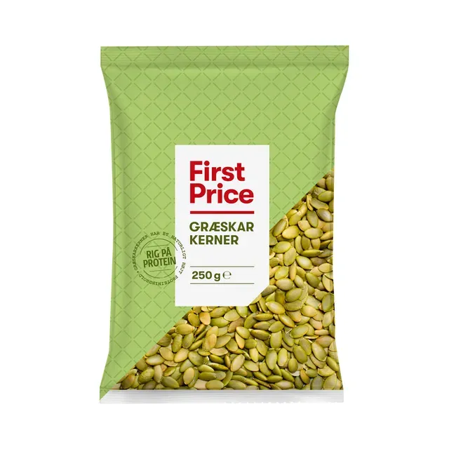 Kõrvitsaseemned, FIRST PRICE, 250 g