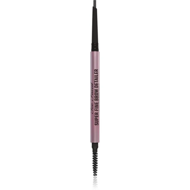 Too Faced Super Fine Brow Detailer Eyebrow Pencil Kauakestev kulmupliiats varjund Soft Black 0.08 g