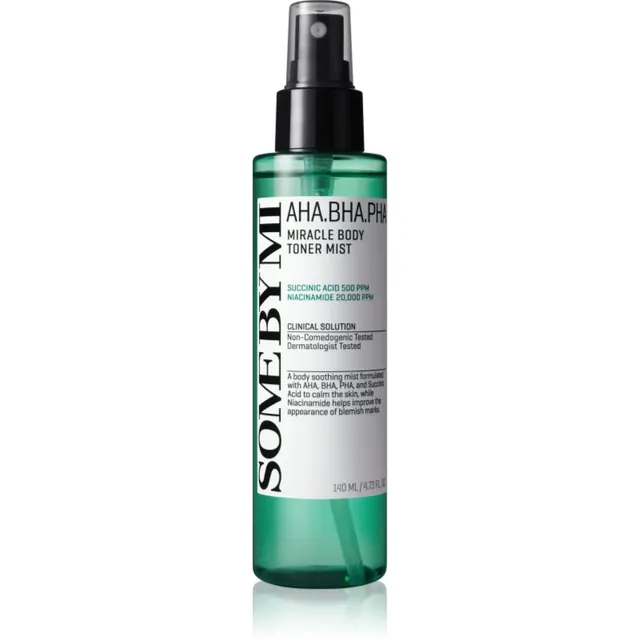 Some By Mi AHA∙BHA∙PHA 30 Days Miracle Body Toner Mist Kehaudu tundlikule ja probleemsele nahale 140 ml