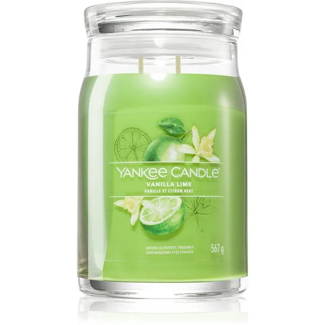 Yankee Candle Vanilla Lime lõhnaküünal signatuur 567 g