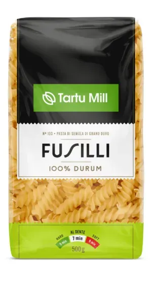 Tartu Mill Durum pasta Fusilli 500g
