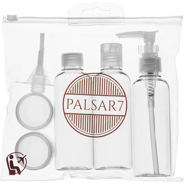 PALSAR7 Travel Bottle Set korduvkasutatavad reisipudelid