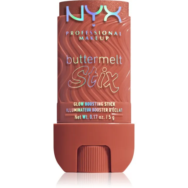 NYX Professional Makeup Buttermelt Glow Stix Kirgastav pulk varjund 13 Left On Melt 5 g