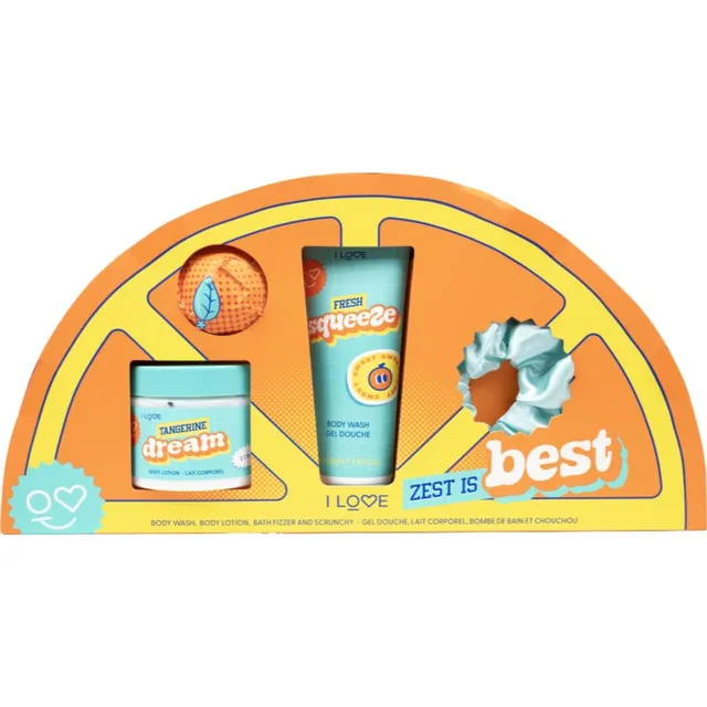 I Love Zest is Best Kinkekomplekt vanni jaoks lõhnatooted Zesty Orange