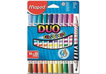 Viltpliiatsid ColorPeps Duo 10tk pestav