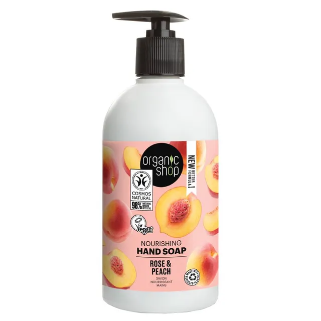 ORGANIC SHOP Rose & Peach Hand Soap 500ml