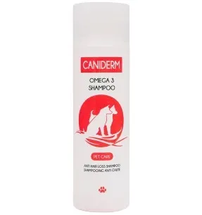 Koera ja kassi shampoon Omega-3, karvade väljalangemise vastu (Caniderm)