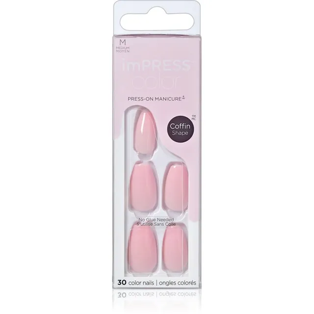 KISS imPRESS Color Medium Kunstküüned Pink Dream 30 tk