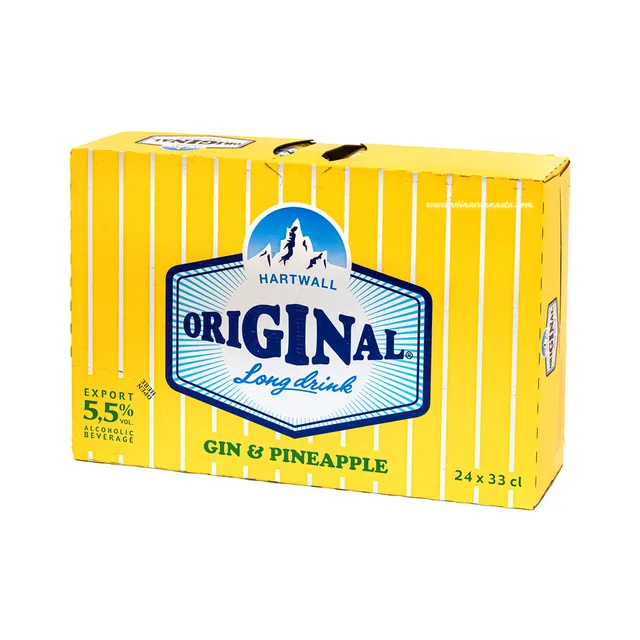 Original Long Drink Pineapple 24-kast, HARTWALL, 24x330 ml