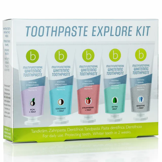 Beconfident® Multifunctional Whitening Toothpaste - Explore Kit  (25ml) 5 Flavours hambapastakomplekt
