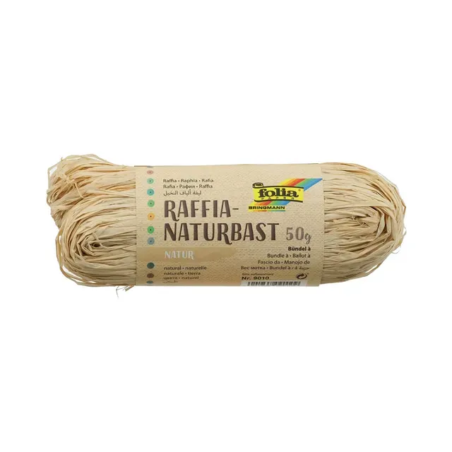 Paberpael Raffia naturaalne 50g, FOLIA, 1 tk