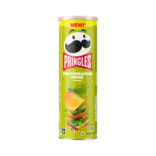 Kartulikrõpsud Mediterranean herbs, PRINGLES, 165g