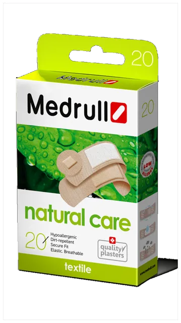 MEDRULL NATURAL CARE PLAASTER 3 SUURUST TEKSTIIL N20