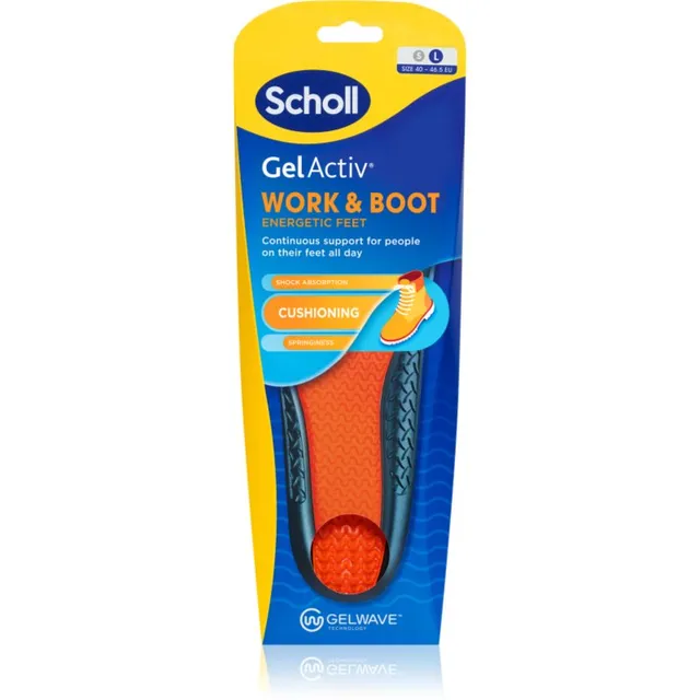 Scholl GelActiv Work Sisetallad tüüp Large EU 40-46.5 1 paar