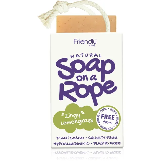 Friendly Soap Soap on a Rope Lemongrass Looduslik seep nööri otsas 95 g