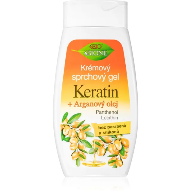 Bione Cosmetics Keratin + Argan Dušigeel argaaniaõliga 260 ml