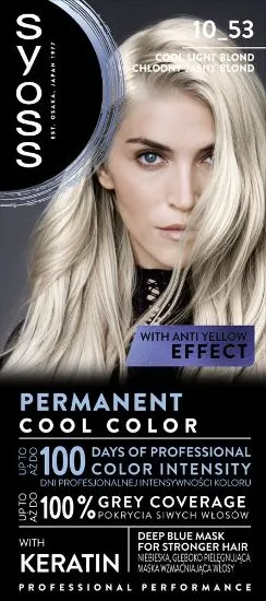 Syoss Color 10-53 KÜLM HELEBLOND