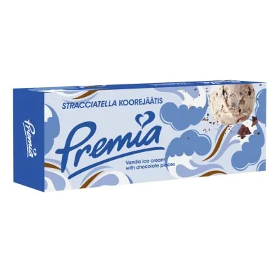 Koorejäätis Stracciatella Premia 480g/1L