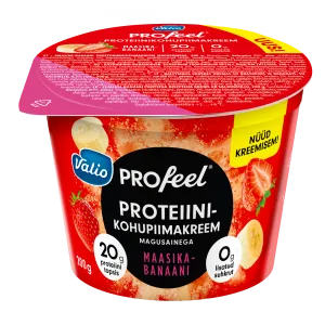 Valio Profeel proteiinikohupiimakreem maasika-banaani 200g