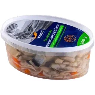 Heeringafileetükid juurviljadega, KALURI, 400g