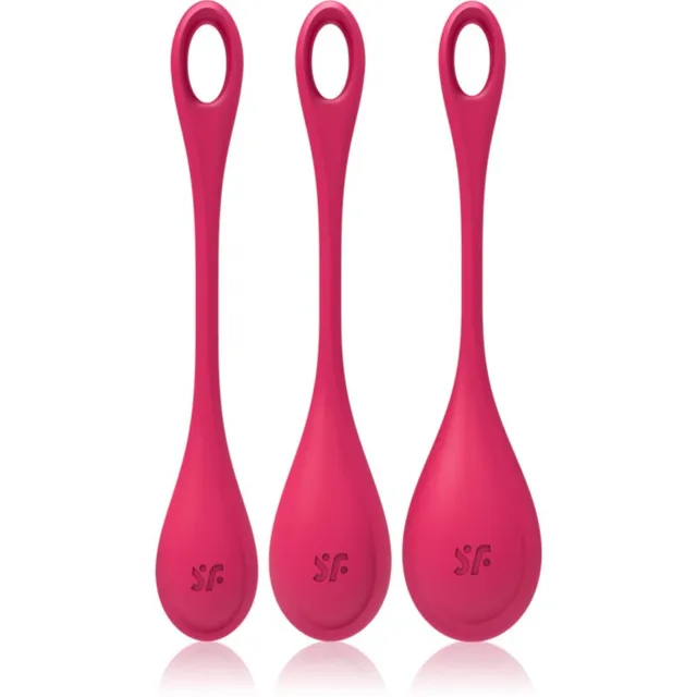 Satisfyer YONI POWER 1 TRAINING tupekuulid Red 3 tk
