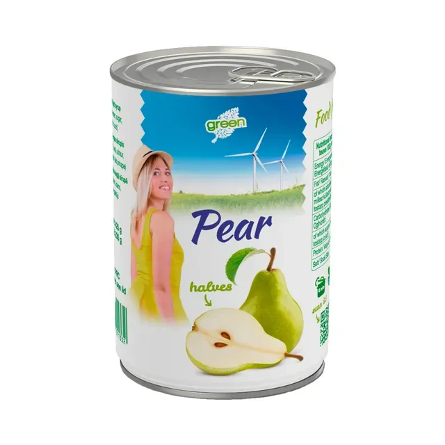 Pirni pooled kerges siirupis, GREEN, 230g neto