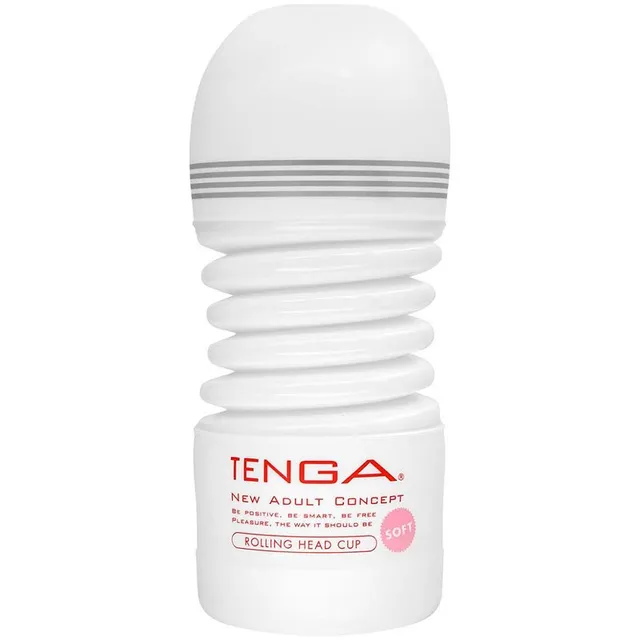 Tenga Rolling Head Cup Gentle ühekordseks kasutamiseks mõeldud masturbaator 15,5 cm