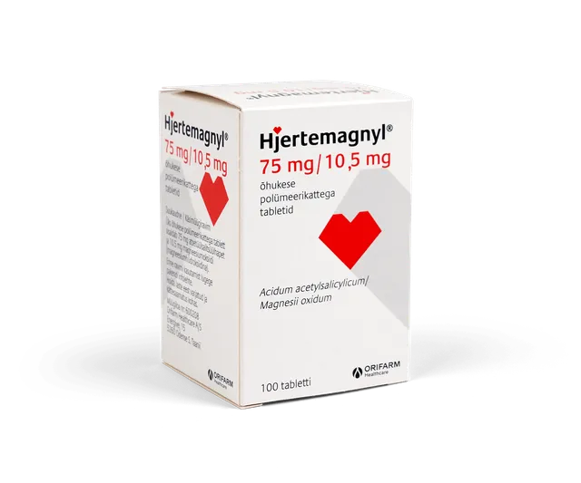 HJERTEMAGNYL ÕHUKE POLÜMEERKATTEGA TBL 75MG+10.5MG N100