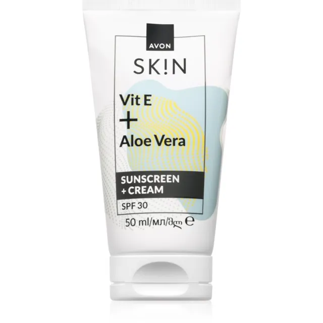 Avon Sk!n Vit E + Aloe Vera Näokreem SPF 30 50 ml