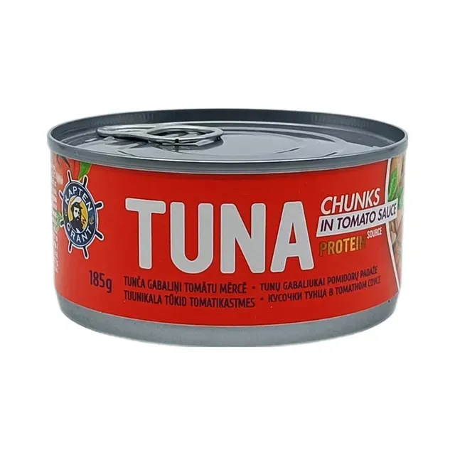 Tuunikala tükid tomatikastmes, KAPTEN GRANT, 185 g