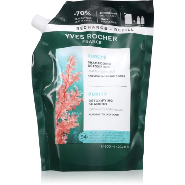 Yves Rocher Pureté Puhastav ja detoksifitseeriv šampoon 600 ml