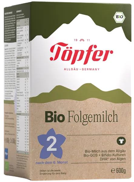 BIO 2 jätkupiimasegu beebidele alates 6. elukuust, ökoloogiline