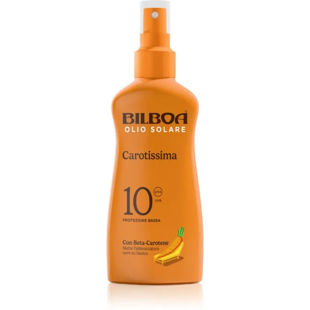 Bilboa Carotissima Olio Pihustatav päevitusõli beetakaroteeniga SPF 10 200 ml