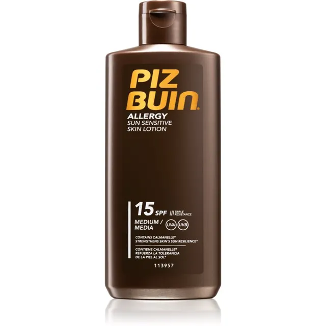 Piz Buin Allergy Päevituslosjoon tundlikule nahale SPF 15 200 ml