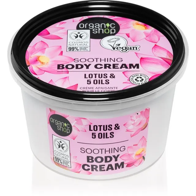 Organic Shop Organic Lotus & 5 Oils Hooldav kehakreem 250 ml