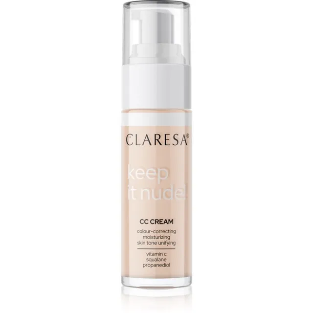 Claresa Keep It Nude Niisutav jumestuskreem ühtlase nahatooni jaoks varjund 101 Light 33 g