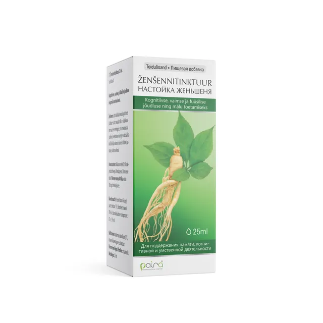 Paira ženšennitinktuur 25 ml