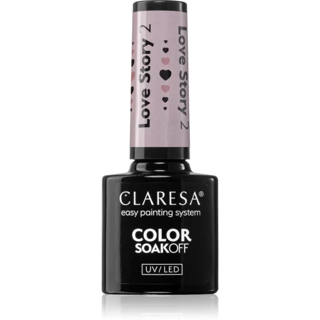 Claresa SoakOff UV/LED Color Love Story Geelküünelakk varjund 2 5 g