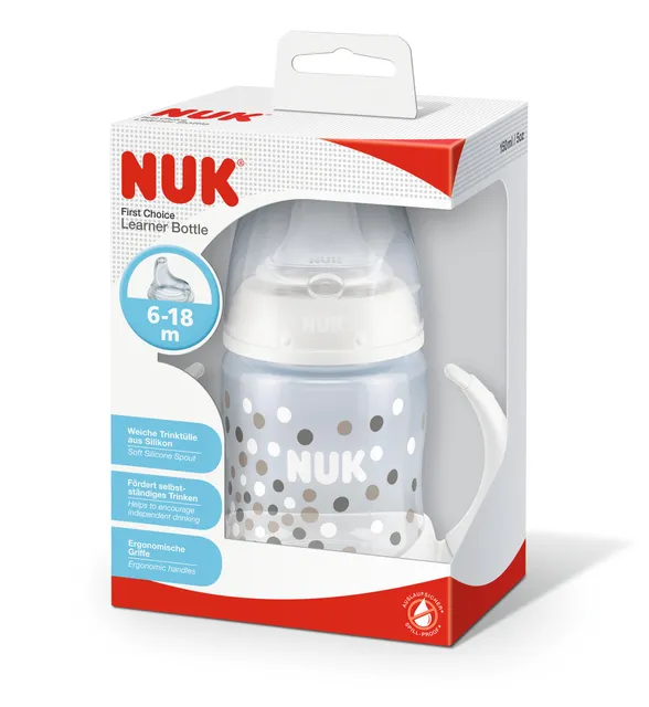 NUK FC ÕPPIMISPUDEL 6-18 KUUD SIL 150ML SANGADEGA