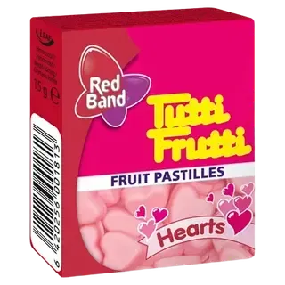 Kummikommid Hearts, TUTTI FRUTTI, 15 g
