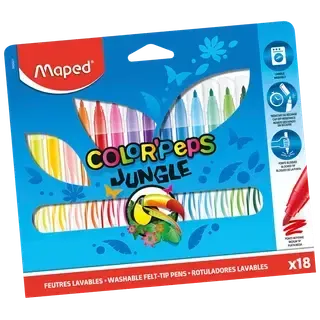 Viltpliiats colorpeps jungle 18tk