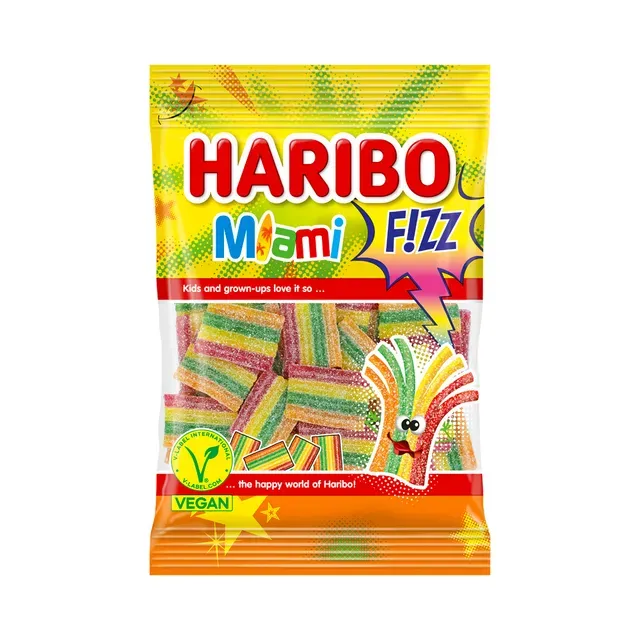 Miami Fizz hapud kummikommid, HARIBO, 85g