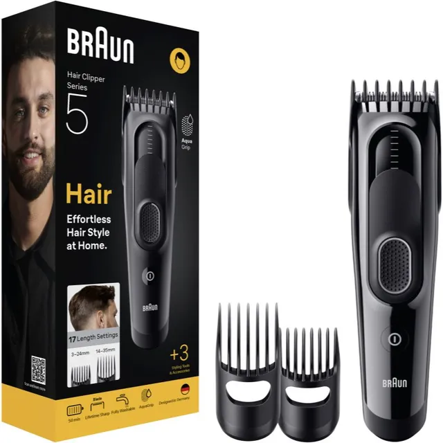 Braun Series 5 HC5530 Juukselõikur kolme stiliseerimisvahendiga 1 tk