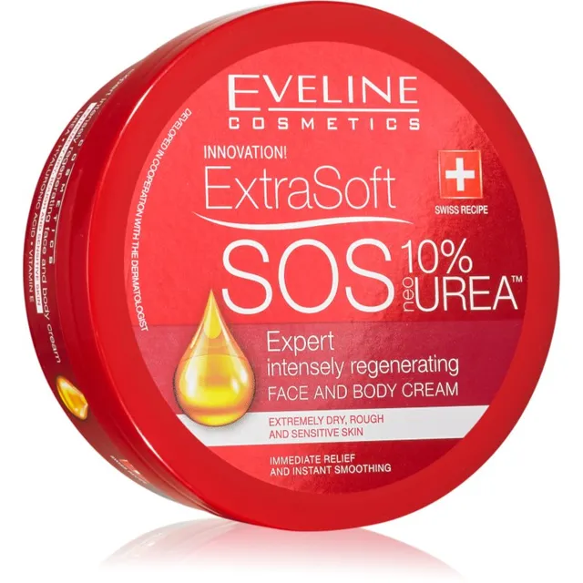Eveline Cosmetics Extra Soft SOS Taastav intensiivkreem kehale ja näole 175 ml