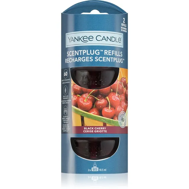 Yankee Candle Black Cherry Elektriise hajuti täidis 2x18.5 ml