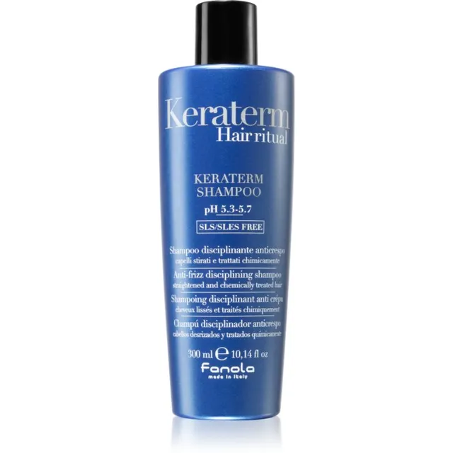 Fanola Keraterm Shampoo Silendav šampoon ohjeldamatutele ja käharatele juustele 300 ml