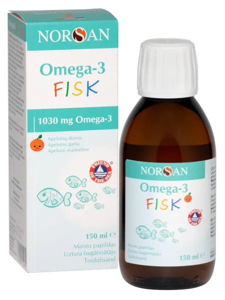 NORSAN OMEGA-3 FISK, apelsinimaitseline kalaõli